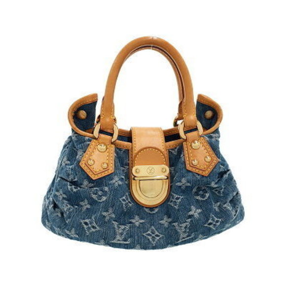 Louis Vuitton Monogram Denim Pleaty Handbag - Picture 1 of 8